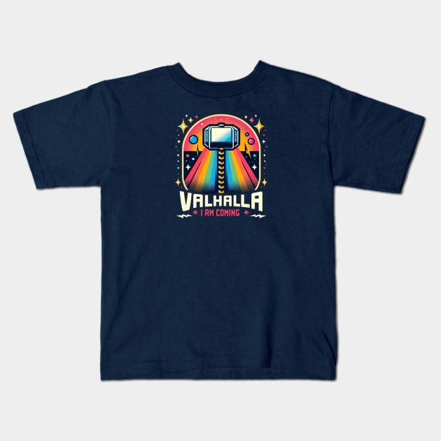 Valhalla I am coming Kids T-Shirt by Dead Galaxy